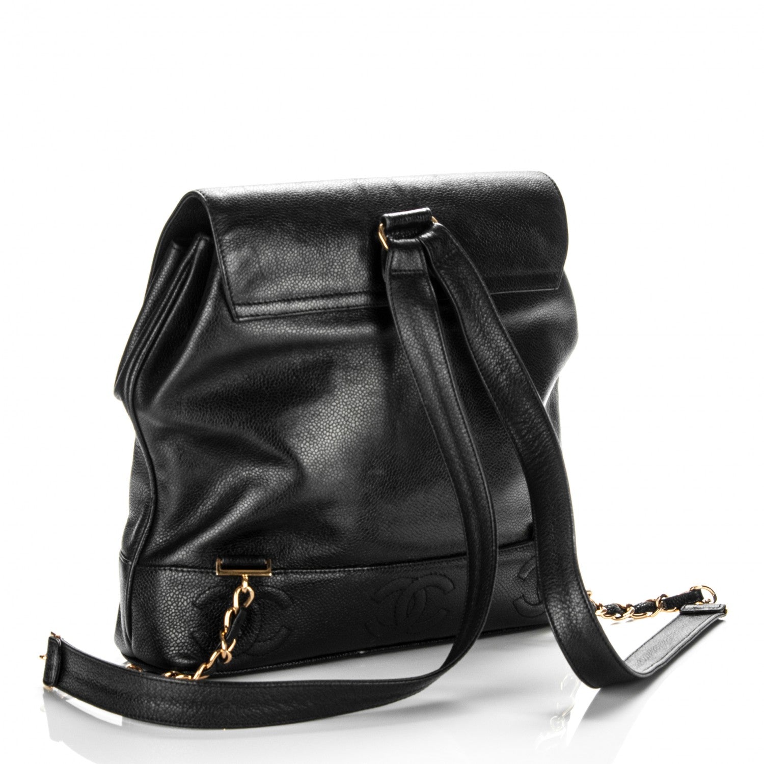 Chanel Caviar CC Backpack Black 3 of 7