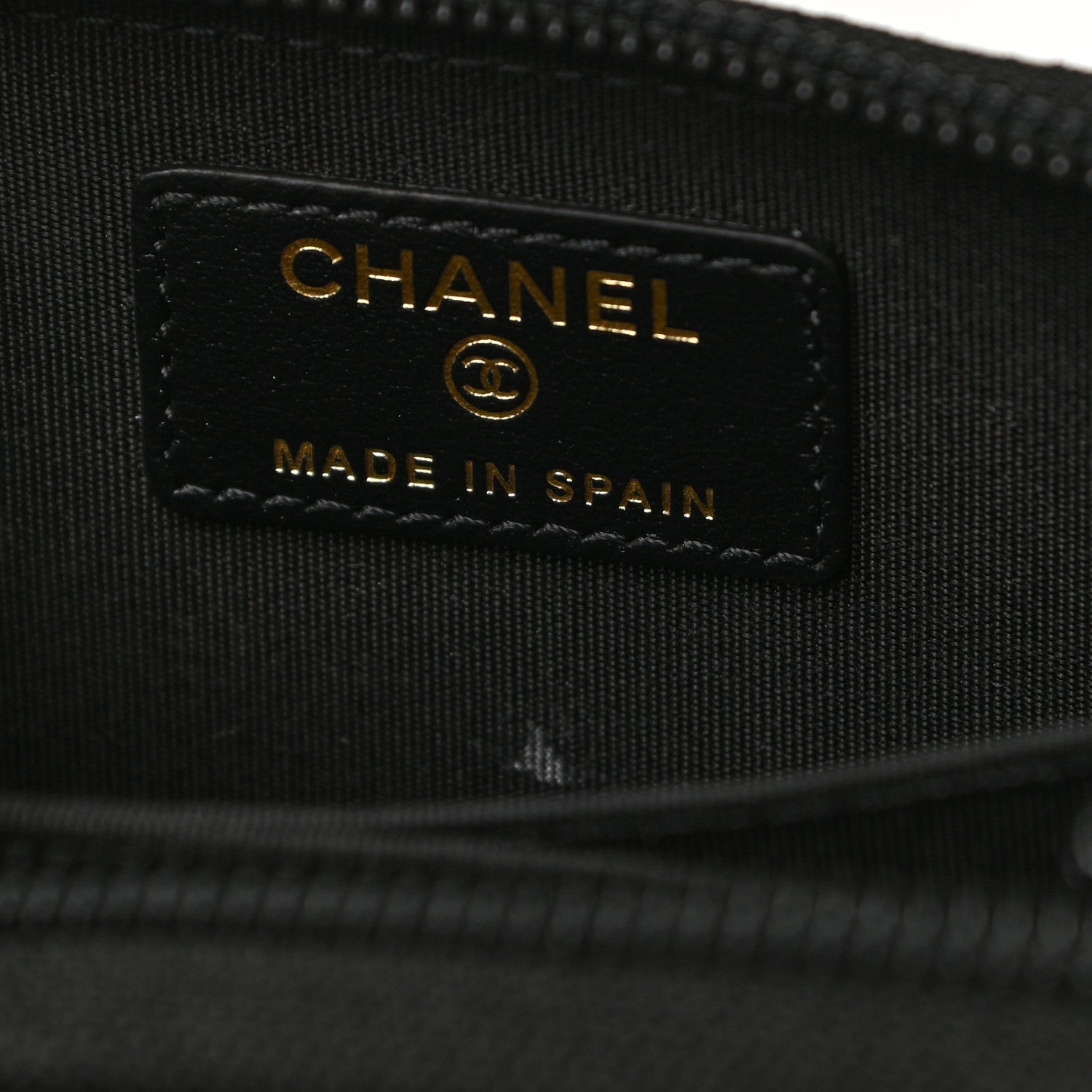 Chanel Caviar Quilted Boy Zip Around Coin Purse Wallet Black 7 of 8