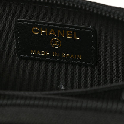 Chanel Caviar Quilted Boy Zip Around Coin Purse Wallet Black 7 of 8