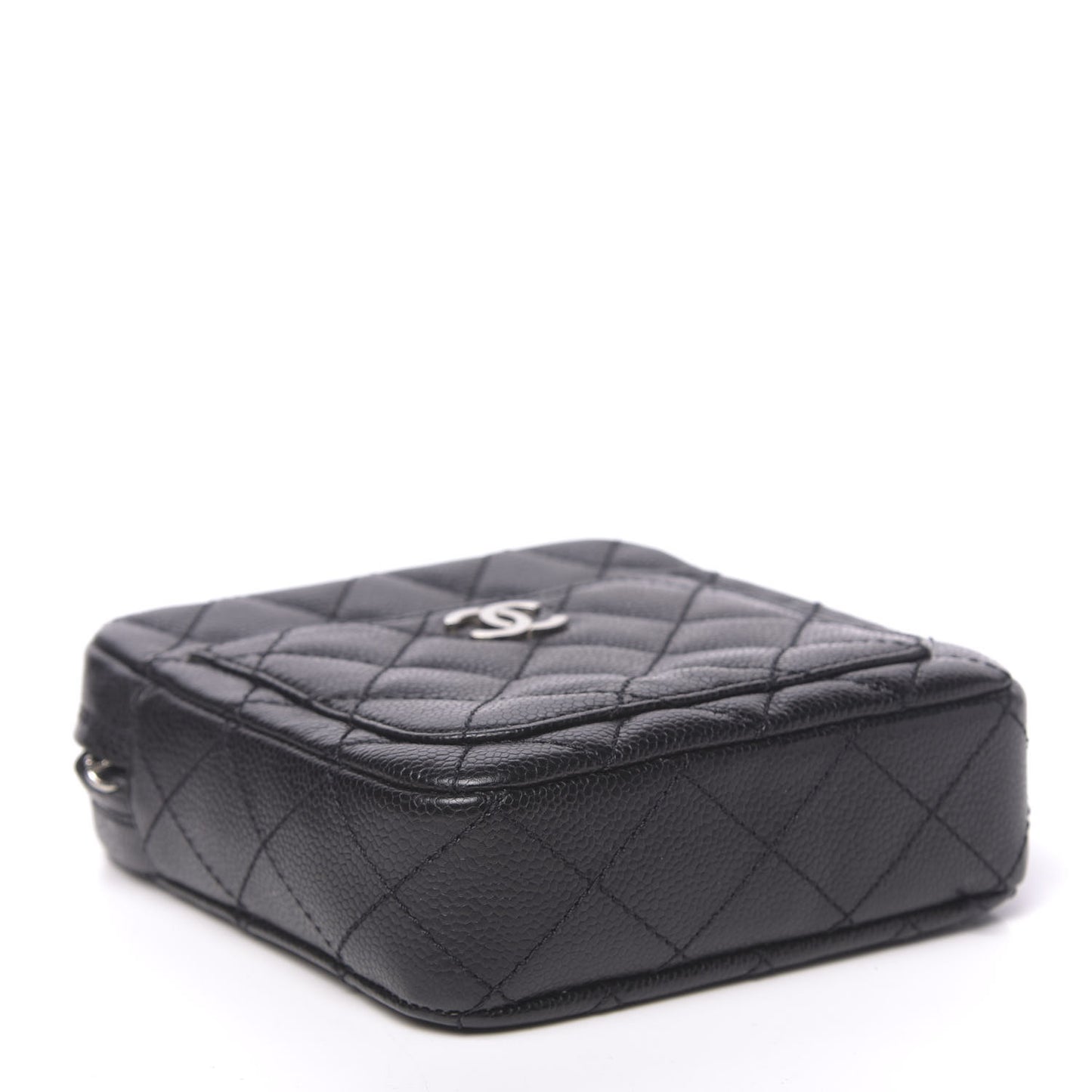 Caviar Quilted Camera Case Crossbody Bag Black