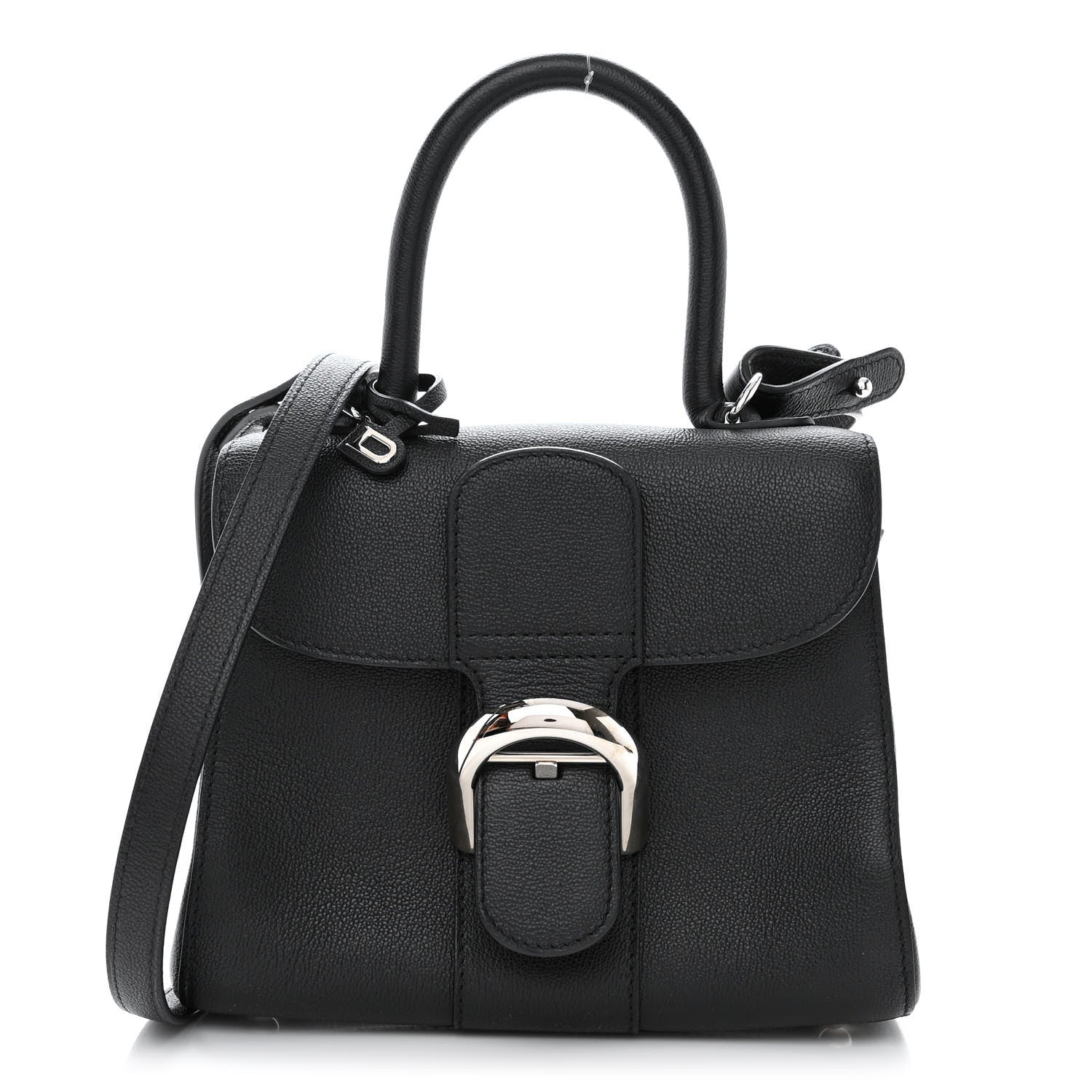 Delvaux Grained Rodeo Calfskin Mini Brillant Camaieux Satchel Black 3 of 11