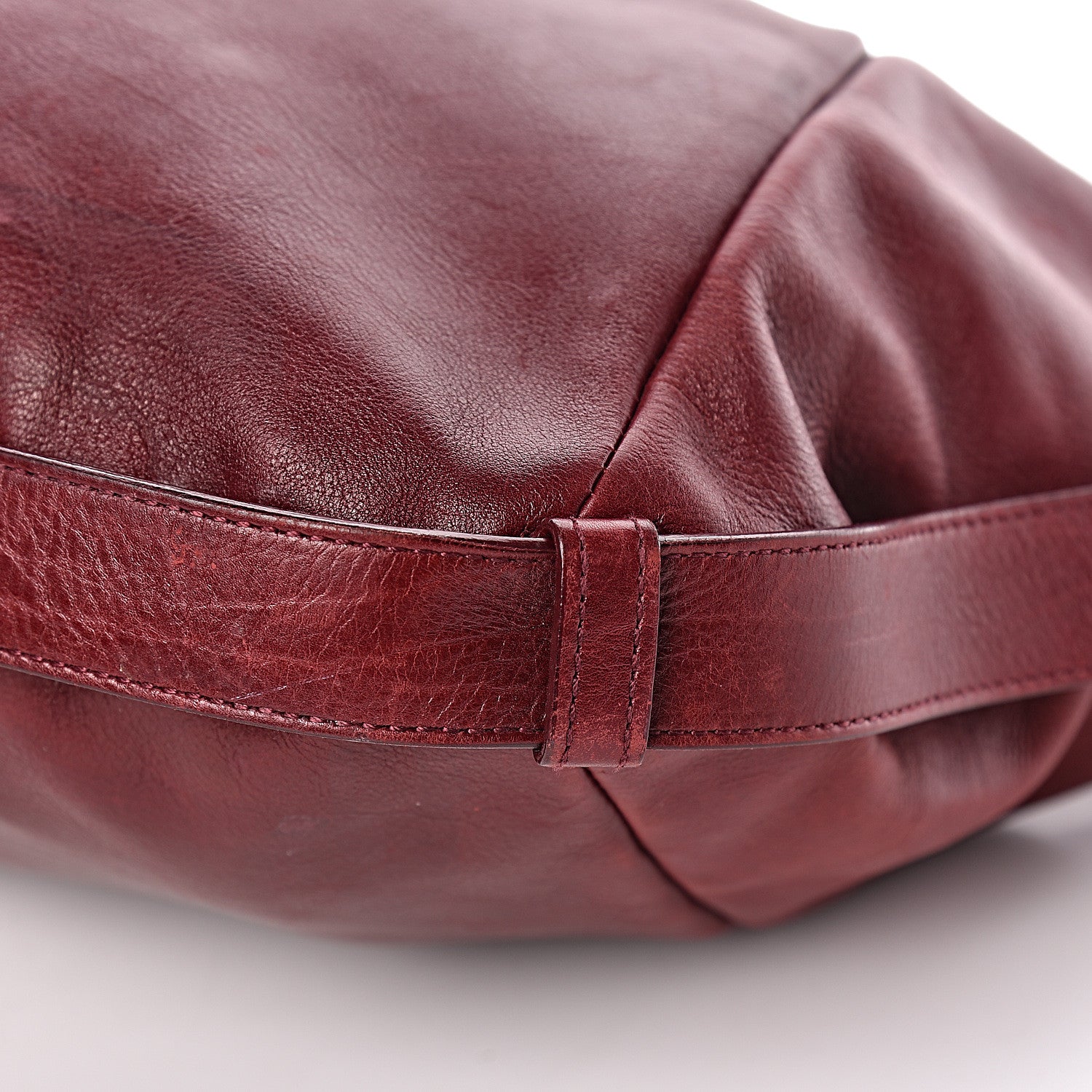 Saint Laurent Buffalo Medium Mombasa Horn Bag Red 10 of 25