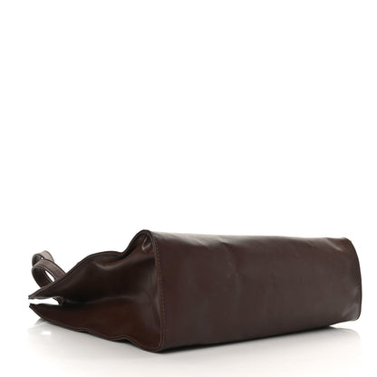 Telfar Vegan Leather Medium Shopping Bag Dark Brown 3 of 12