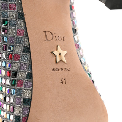 Christian Dior Crystal Embellished Dior Capture 100mm Pumps 41 Metal Grey 6 of 8