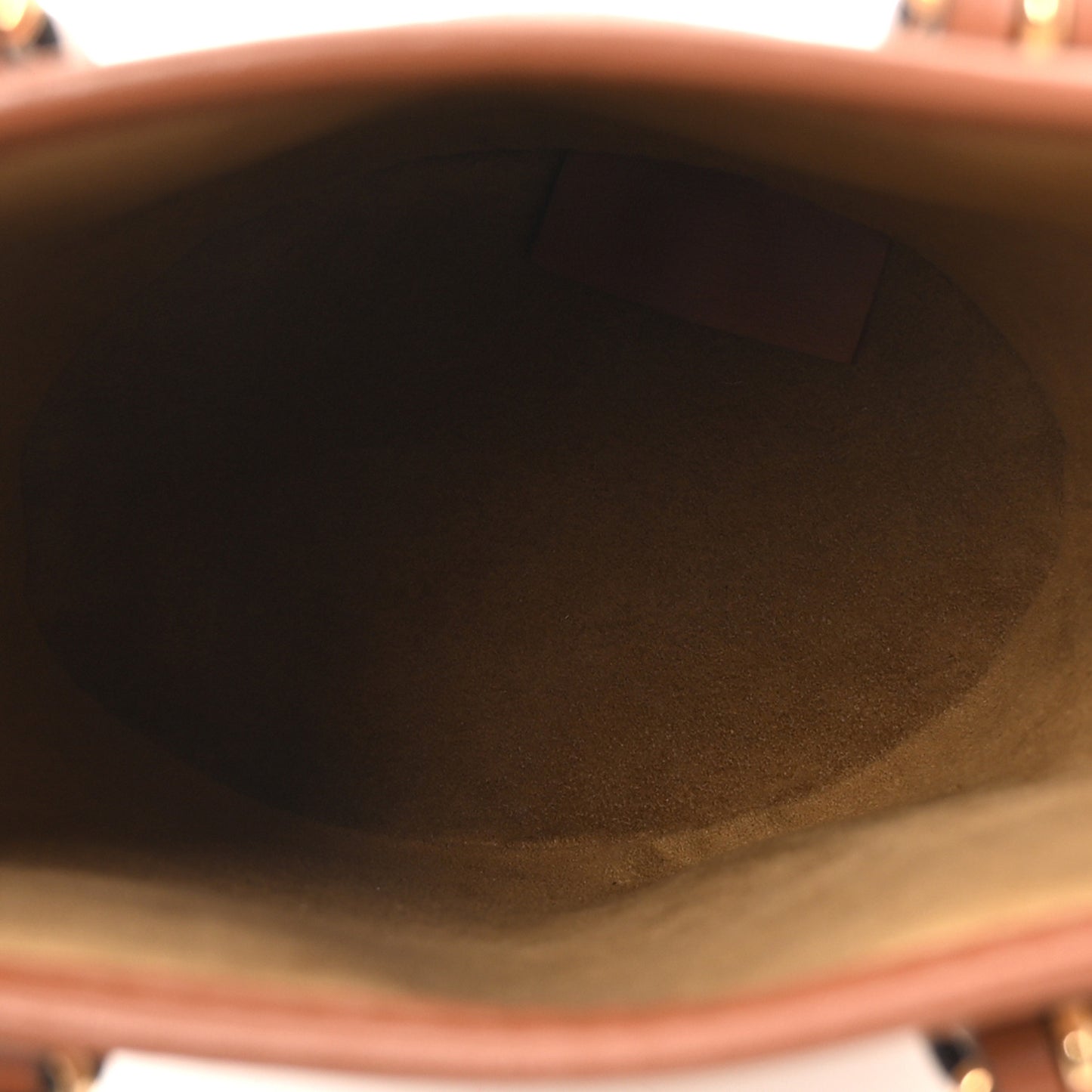 Metallic Monogram LV Garden Nano Bucket Bag Gold