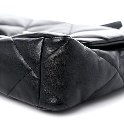 Chanel Lambskin Quilted Large Chanel 19 Flap Black 9 of 11