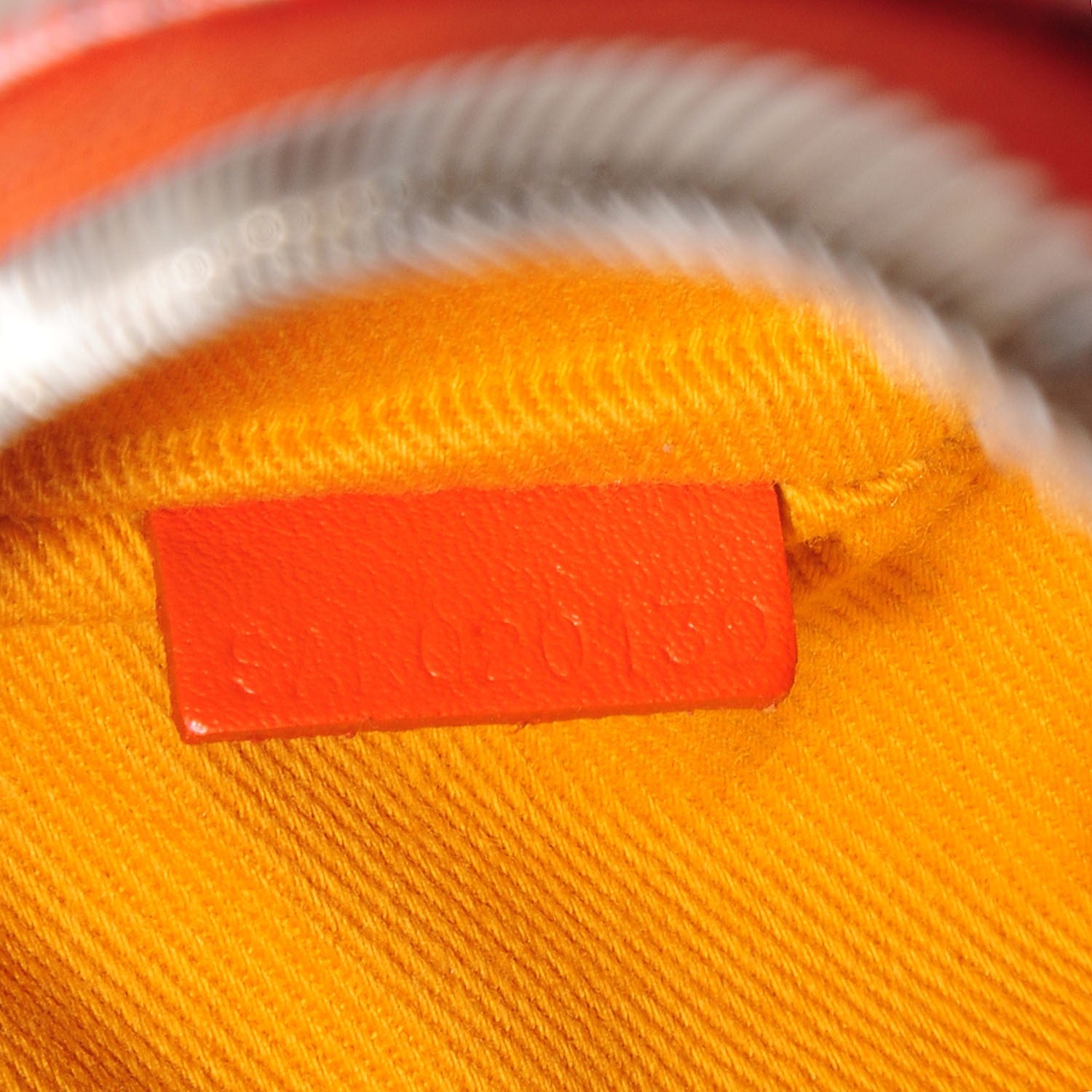 Goyard Goyardine Senat Pochette MM Orange 7 of 9
