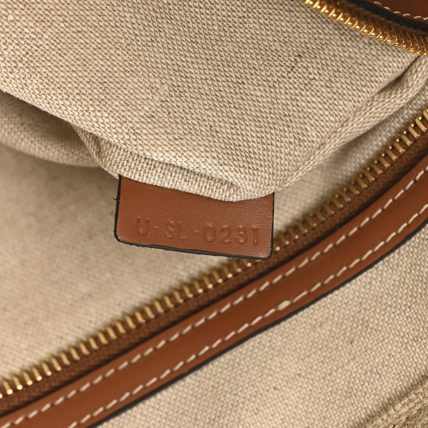 Celine Canvas Calfskin Paris Horizontal Cabas Tan 8 of 10