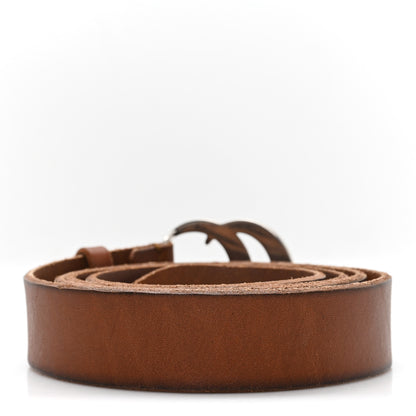 Gucci Cuoio Toscano Nickel Double Double G 30mm Belt 115 46 Cuir 2 of 4