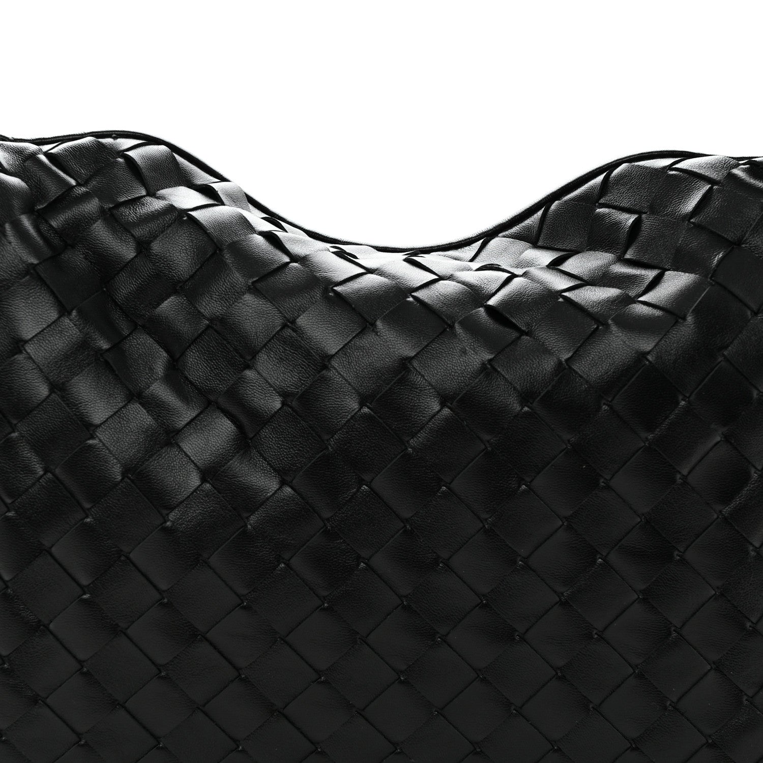 バッグ BOTTEGA VENETA Bottega Veneta Calfskin Intrecciato Small Hop Black 1888514