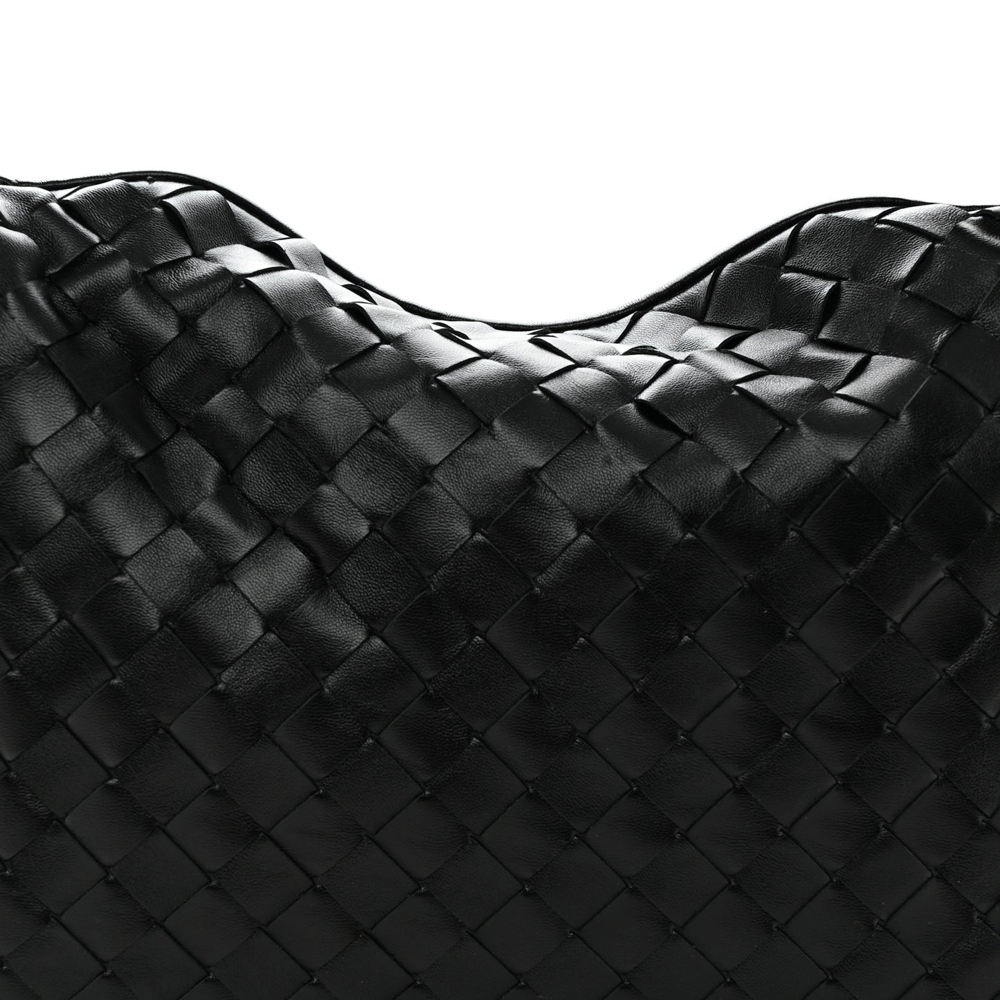 Calfskin Intrecciato Small Hop Black