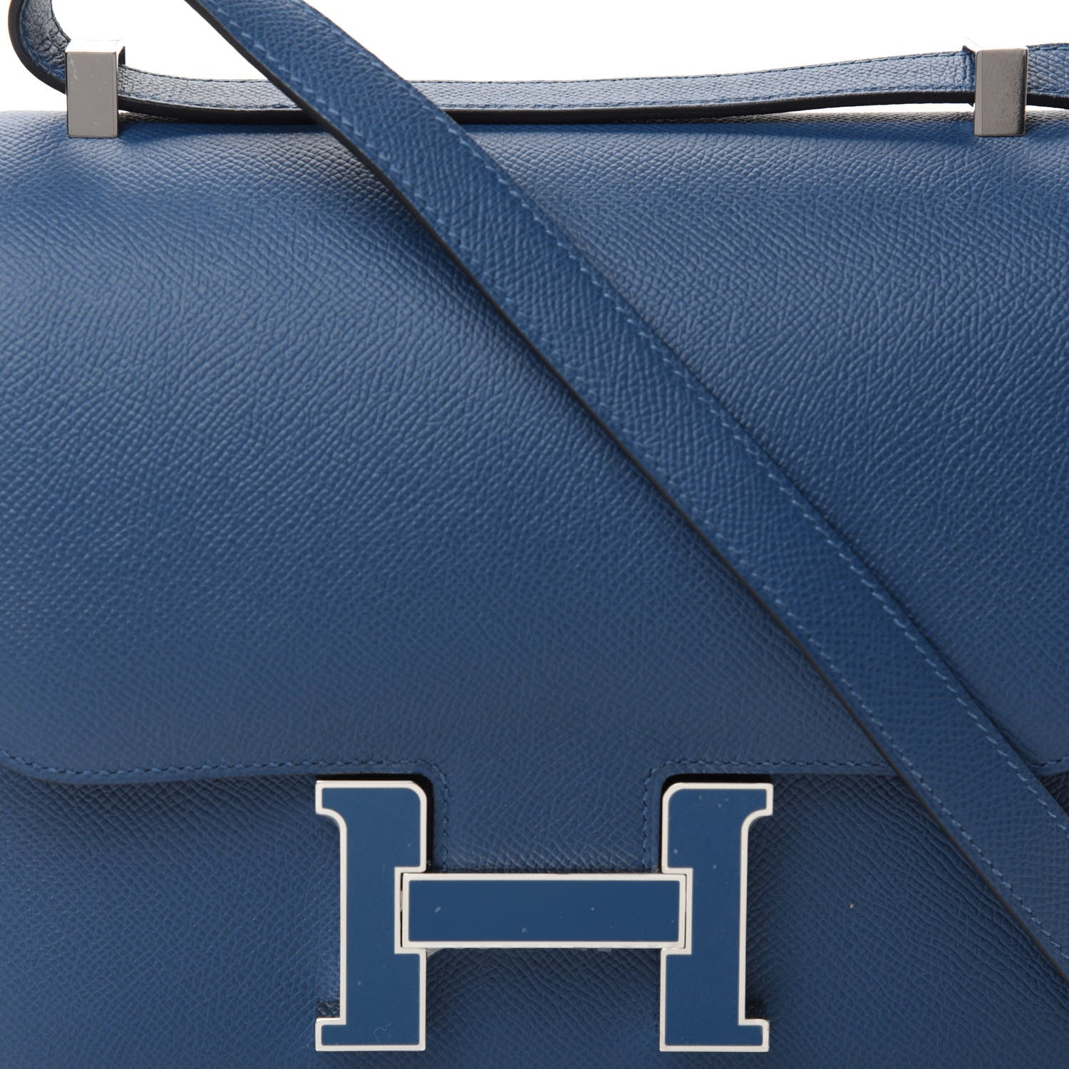 Hermes Epsom Enamel Constance 24 Deep Blue 11 of 11
