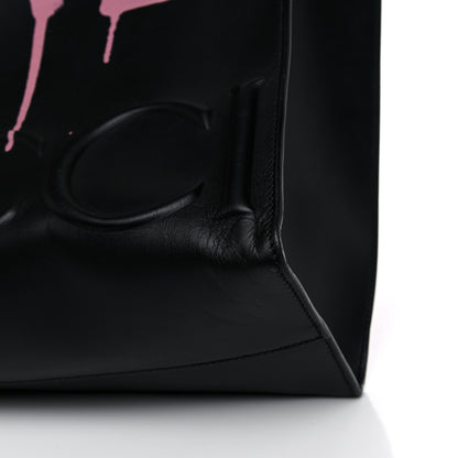 Gucci Calfskin GucciGhost Real Medium XL Tote Black Pink 19 of 20