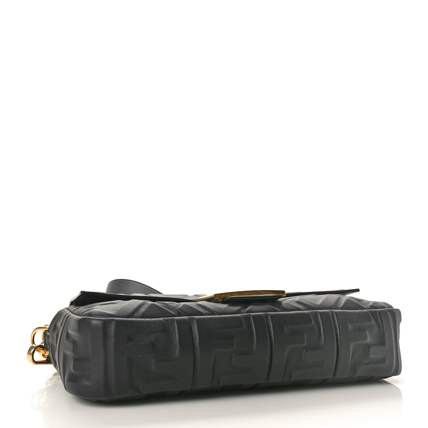 Fendi Nappa FF 1974 Embossed Baguette Black 4 of 9