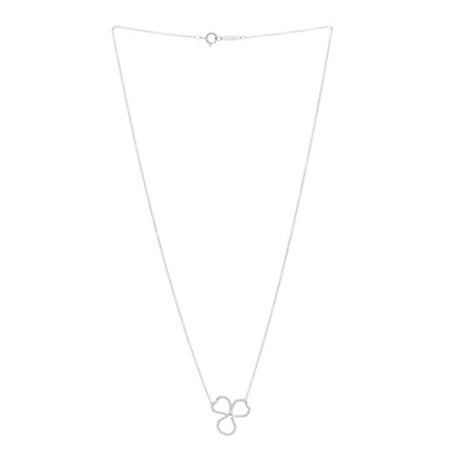 Tiffany Platinum Diamond Small Paper Flowers Pendant Necklace 3 of 4