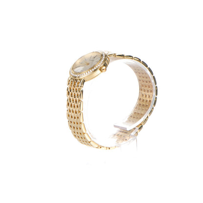 Tiffany 18K Yellow Gold Diamond Bezel 25mm Quartz Watch 3 of 9