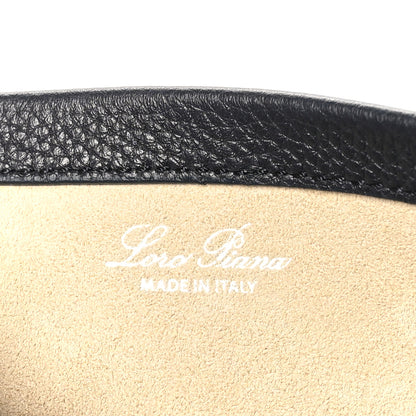 Loro Piana Grained Calfskin Large Bale Bag Navy Blue 7 of 12