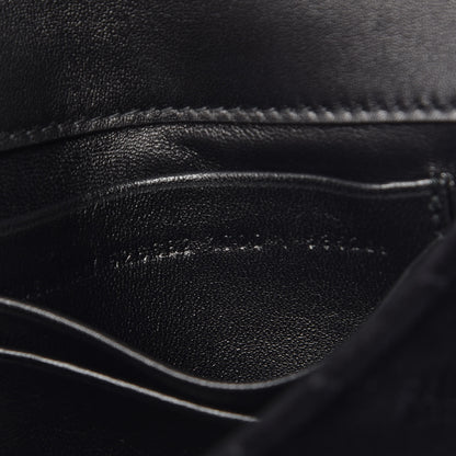 Balenciaga Velvet Logo Matelasse BB Chain Wallet Black 9 of 11
