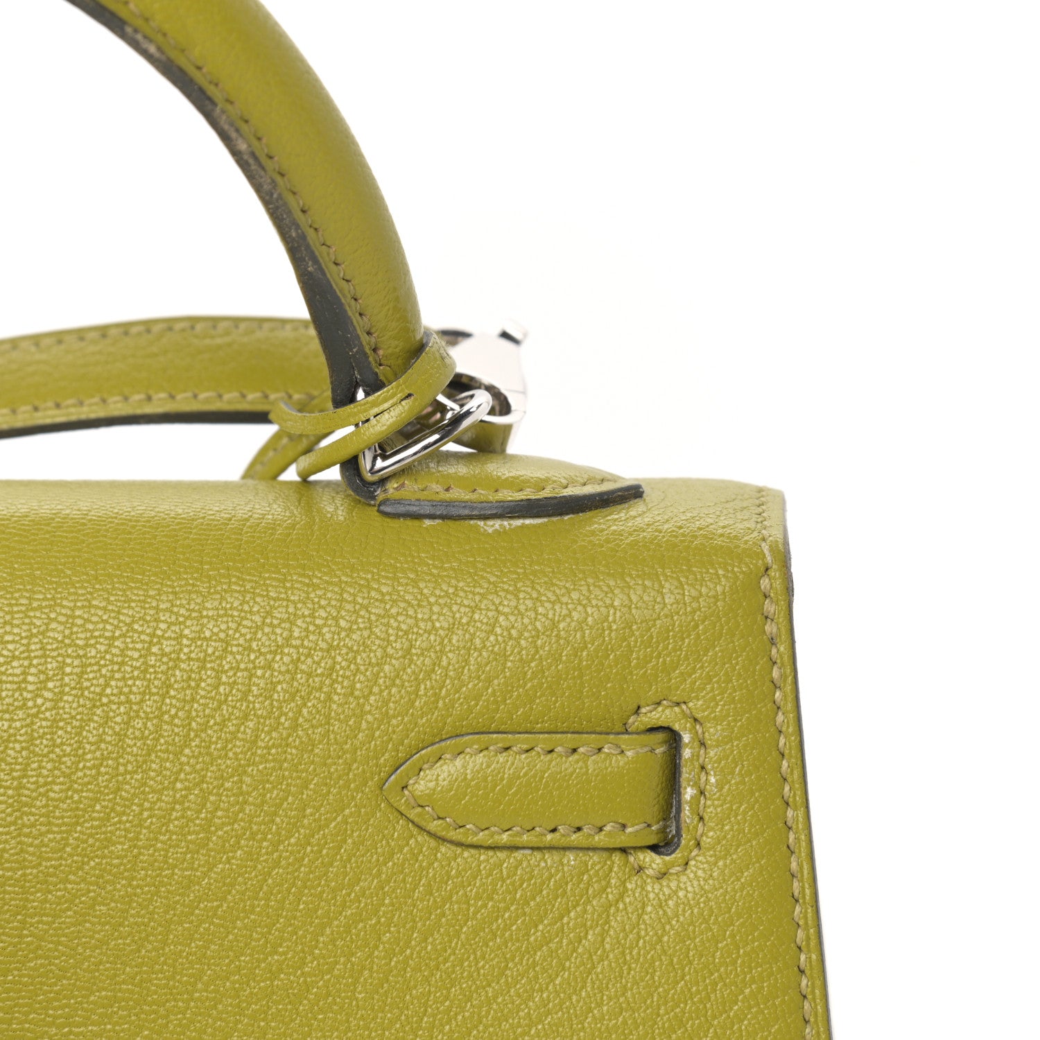 Hermes Chevre Mysore Kelly Sellier 25 Vert Anis 13 of 19