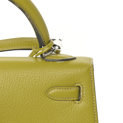 Hermes Chevre Mysore Kelly Sellier 25 Vert Anis 13 of 19