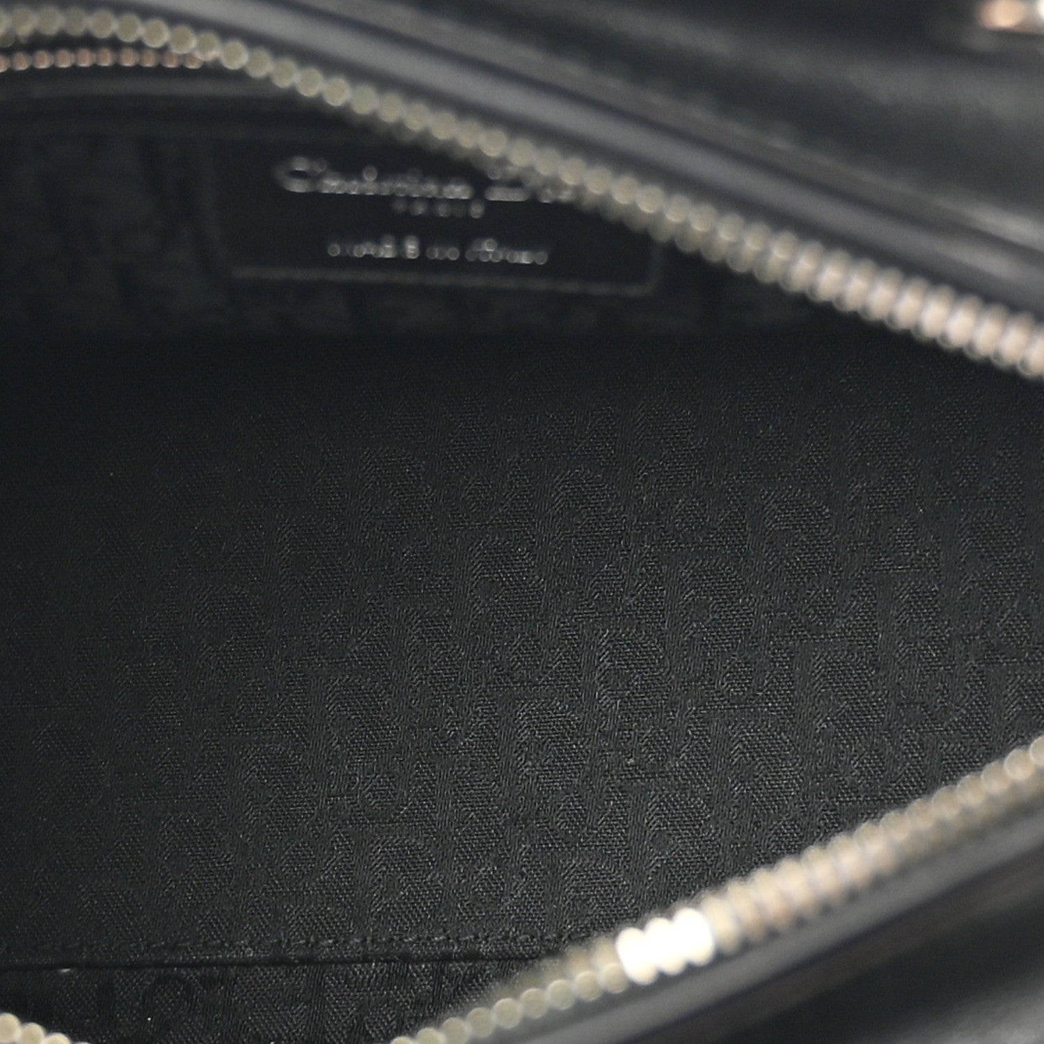 Christian Dior Lambskin Cannage Bow Medium Lady Dior Black 5 of 14