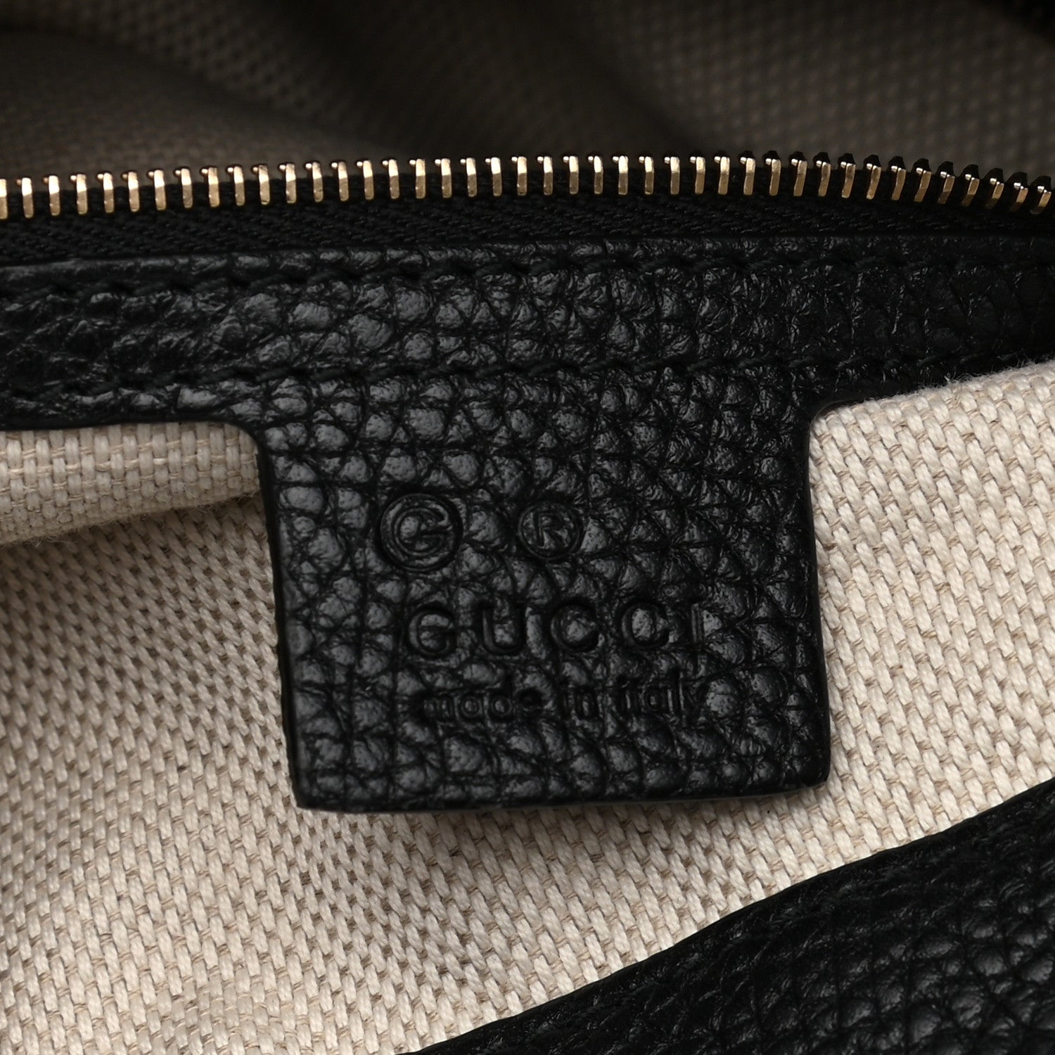 Gucci Pebbled Calfskin Large Soho Hobo Black 6 of 9