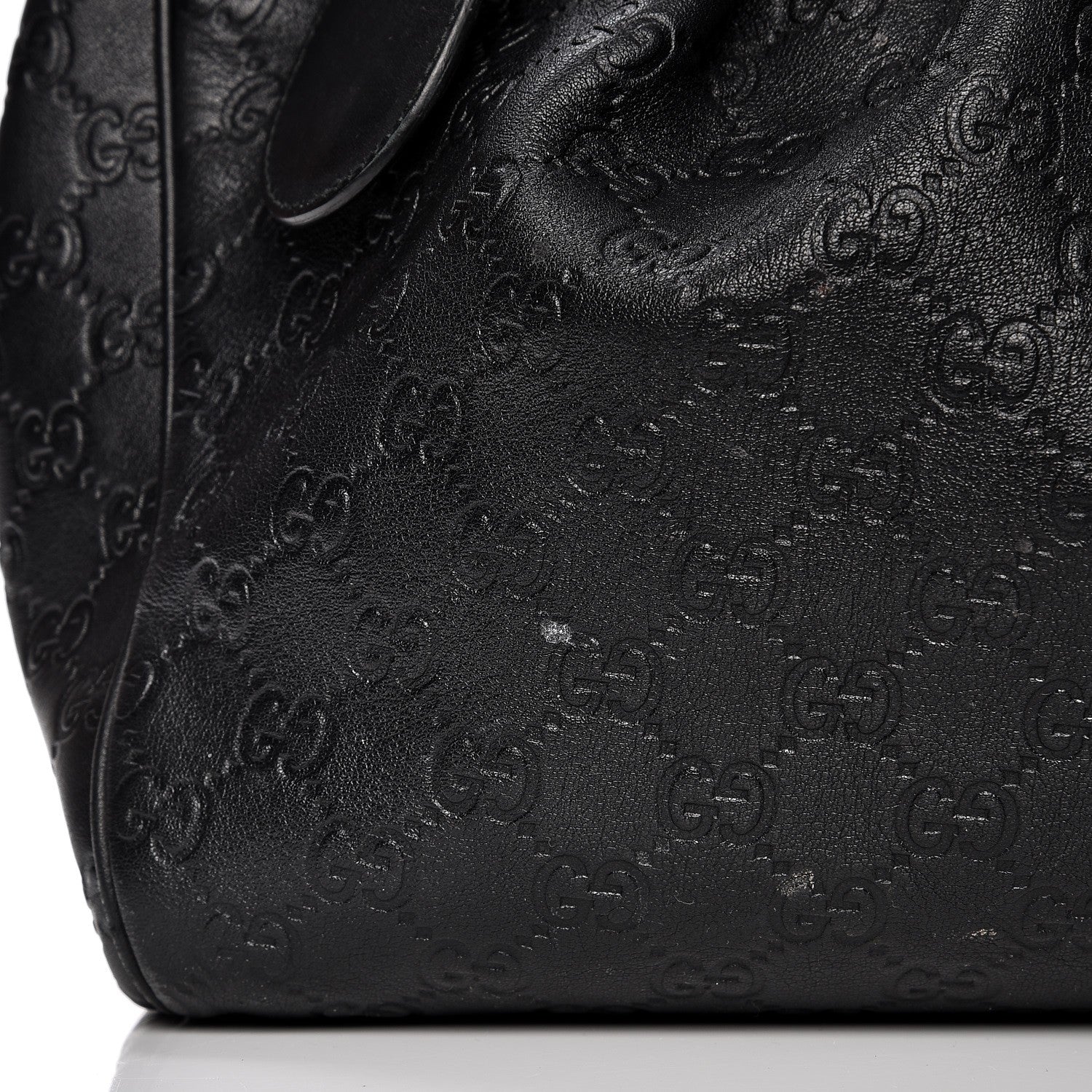 Gucci Guccissima Vitello Tender Large Sukey Tote Black 8 of 13