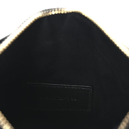 Saint Laurent Grain De Poudre Chevron Monogram Bill Pouch Black 7 of 8