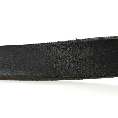 Gucci Calfskin Brass Feline Buckle Belt 95 38 Black 8 of 9