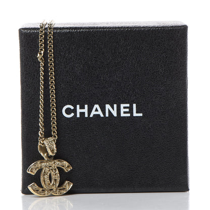 Chanel CC Chain Pendant Necklace Gold 6 of 6