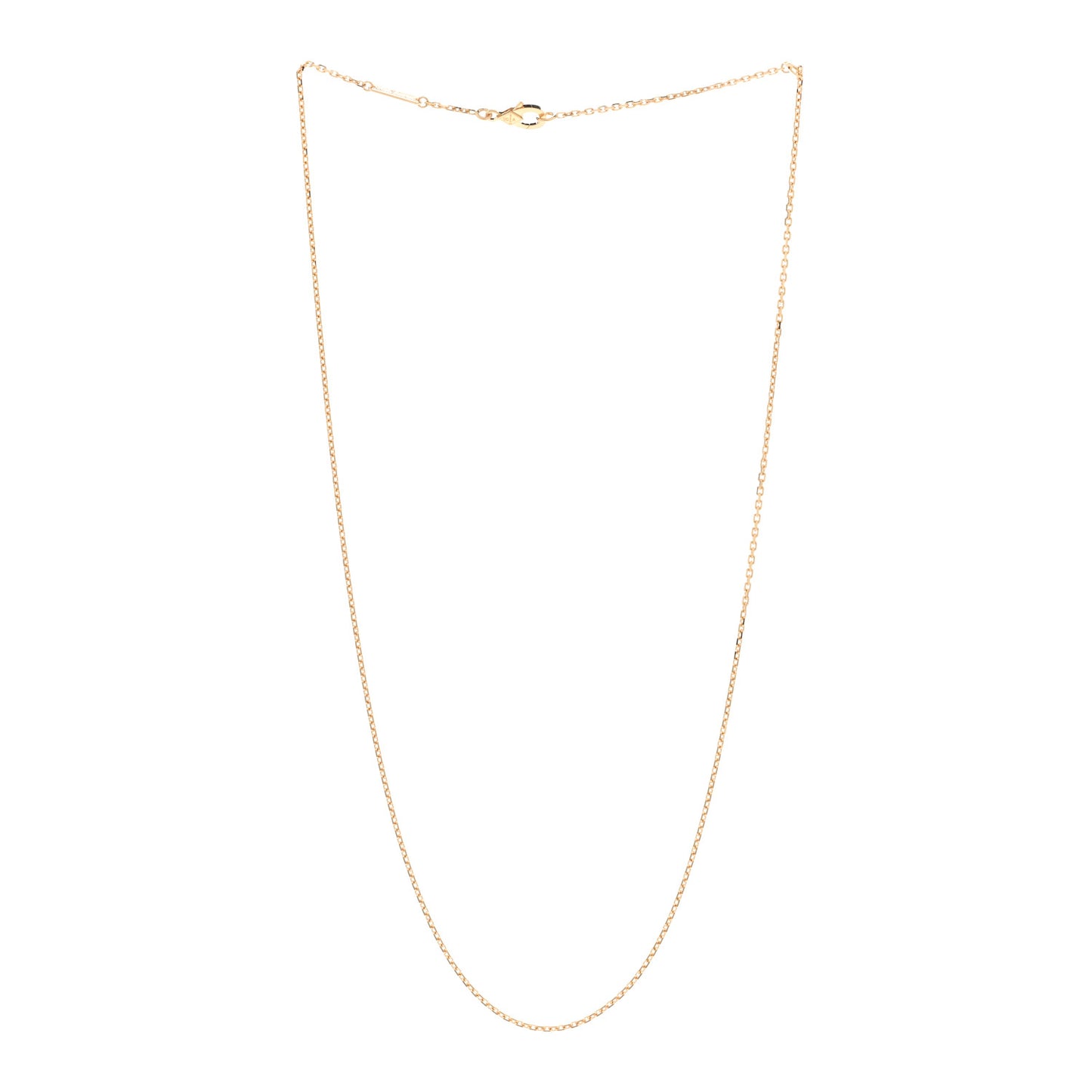 18K Yellow Gold Trace Chain Necklace