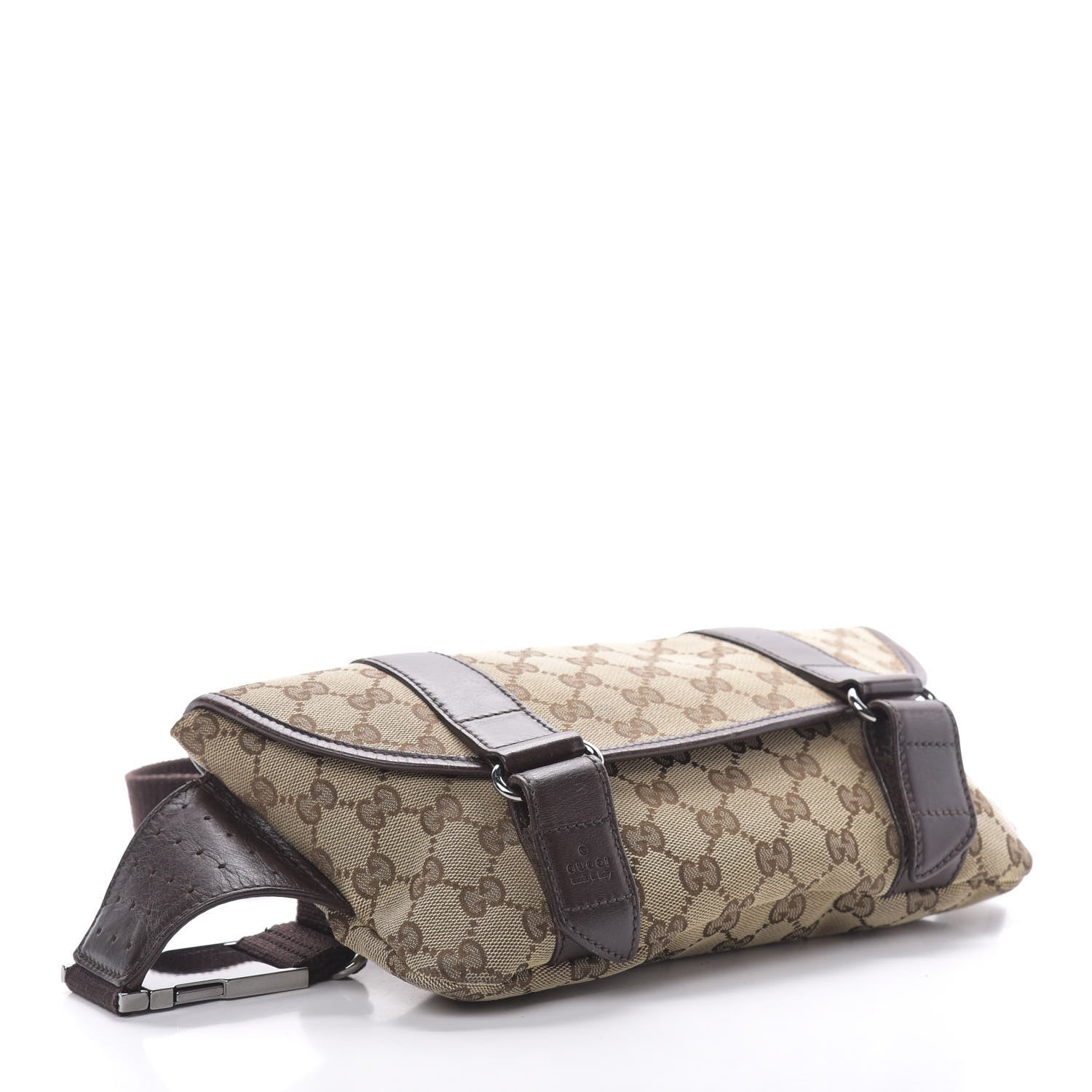 Gucci Monogram Waist Belt Bag Dark Brown 4 of 12