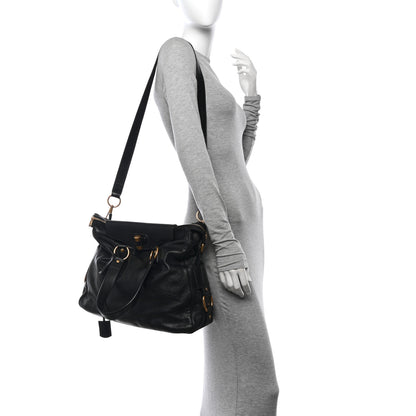 Saint Laurent Calfskin Muse Messenger Bag Black 2 of 12