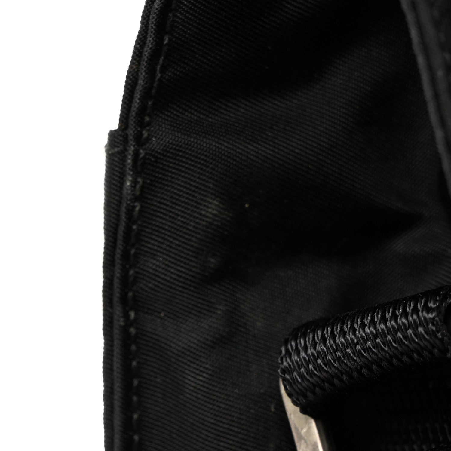 Prada Nylon Flap Messenger Bag Black 10 of 13