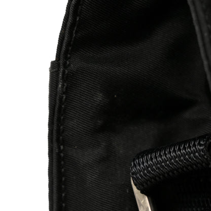Prada Nylon Flap Messenger Bag Black 10 of 13