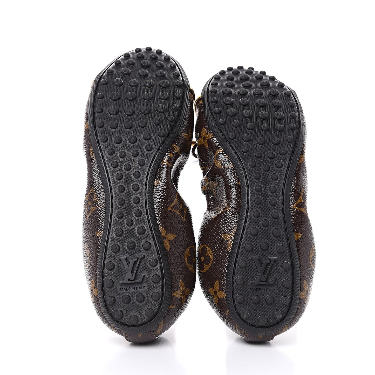 Monogram Flirty Ballet Flats 37 Gold