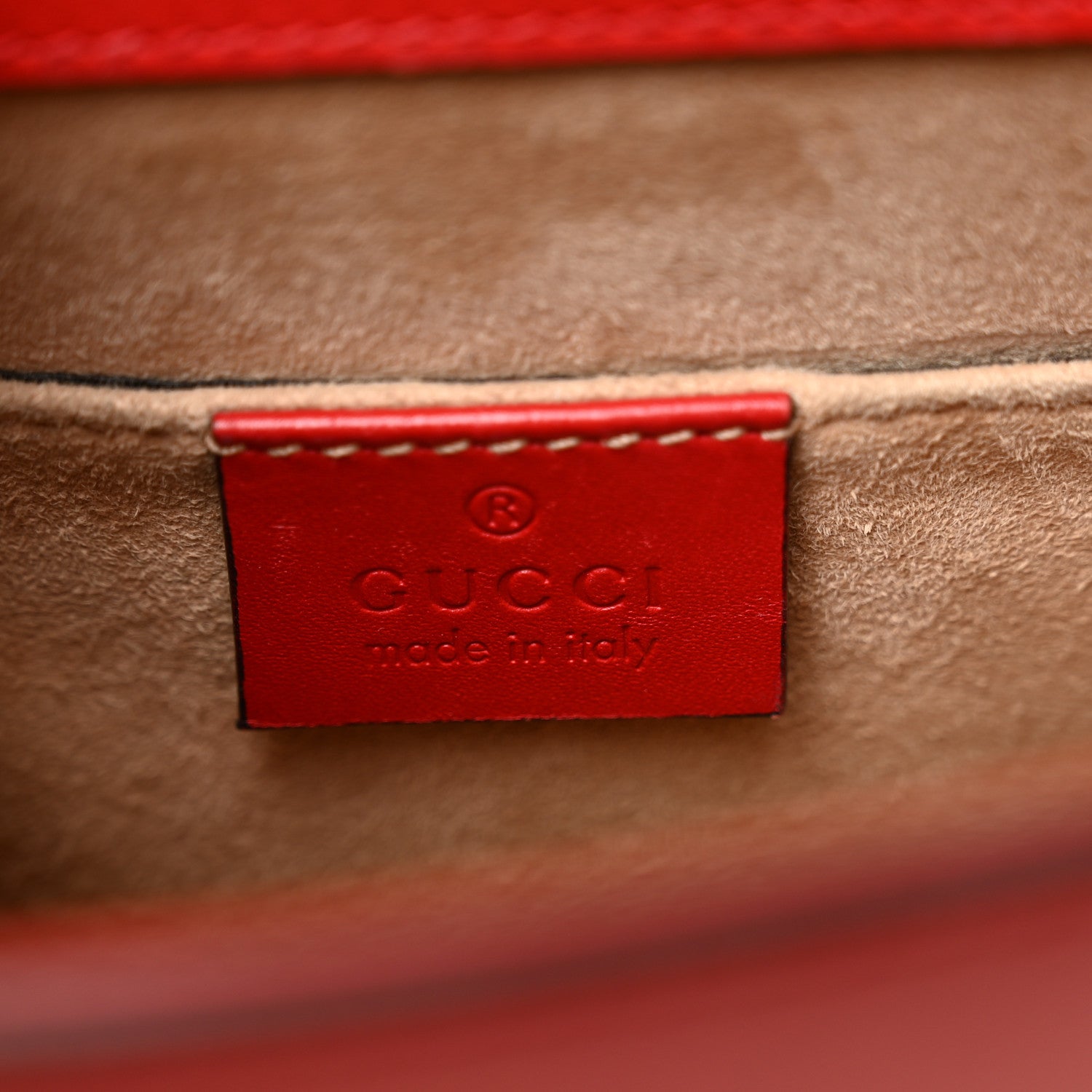 Gucci Calfskin Mini Sylvie Chain Shoulder Bag Hibiscus Red 6 of 12