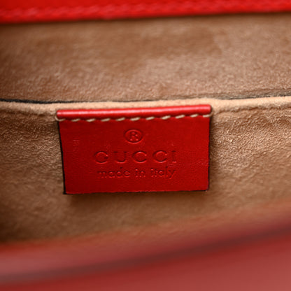 Gucci Calfskin Mini Sylvie Chain Shoulder Bag Hibiscus Red 6 of 12