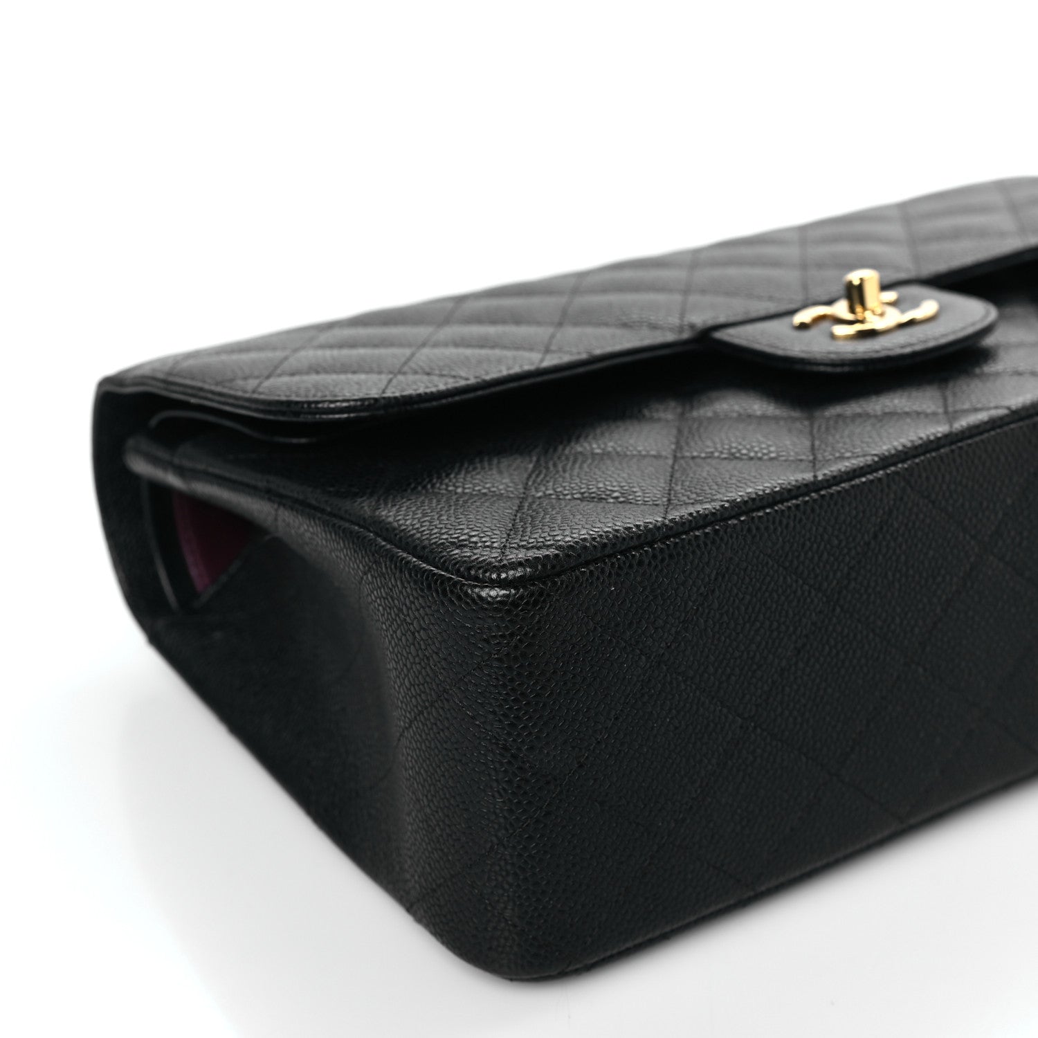 Chanel Caviar Quilted Jumbo Double Flap Black 8 of 9