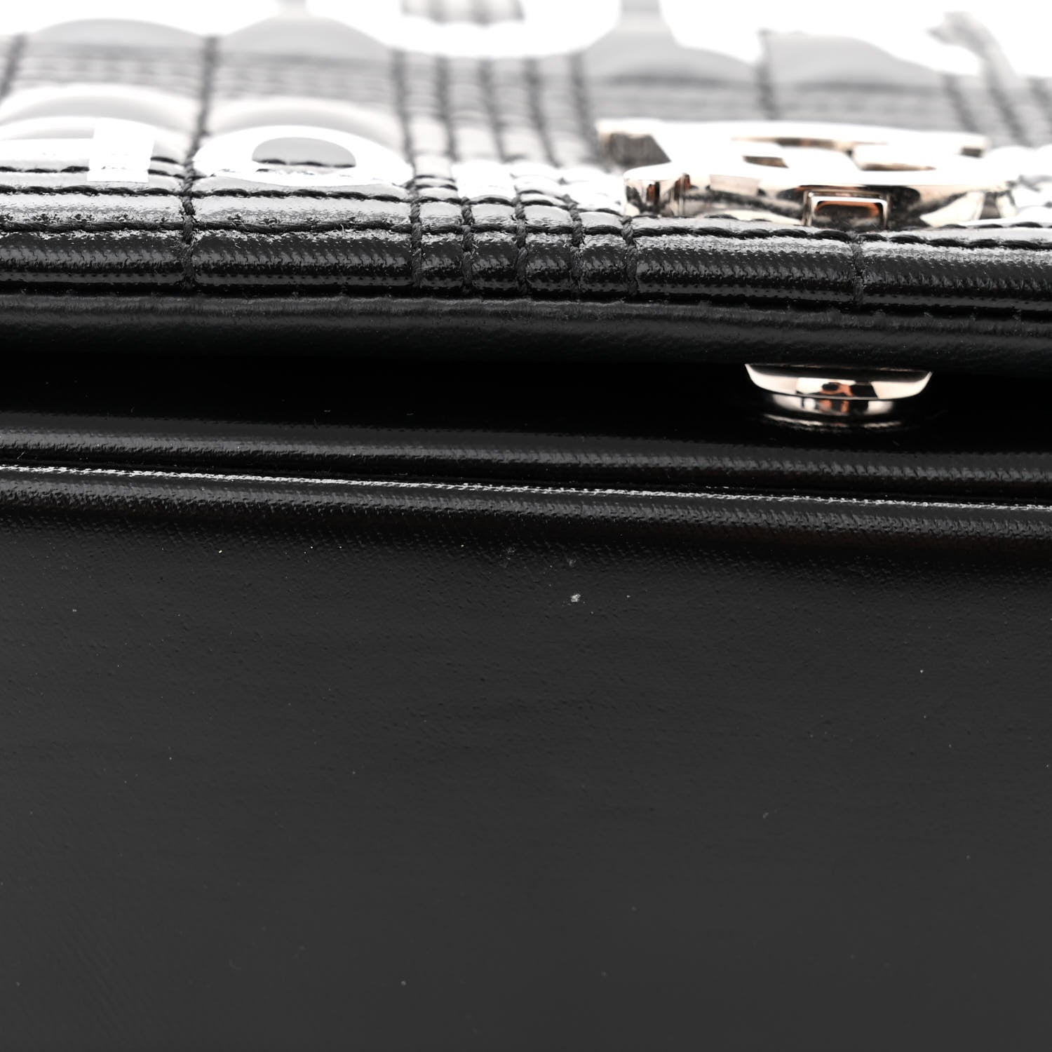 Burberry Patent Quilted Horseferry Print Small Lola Bag Black 12 of 13