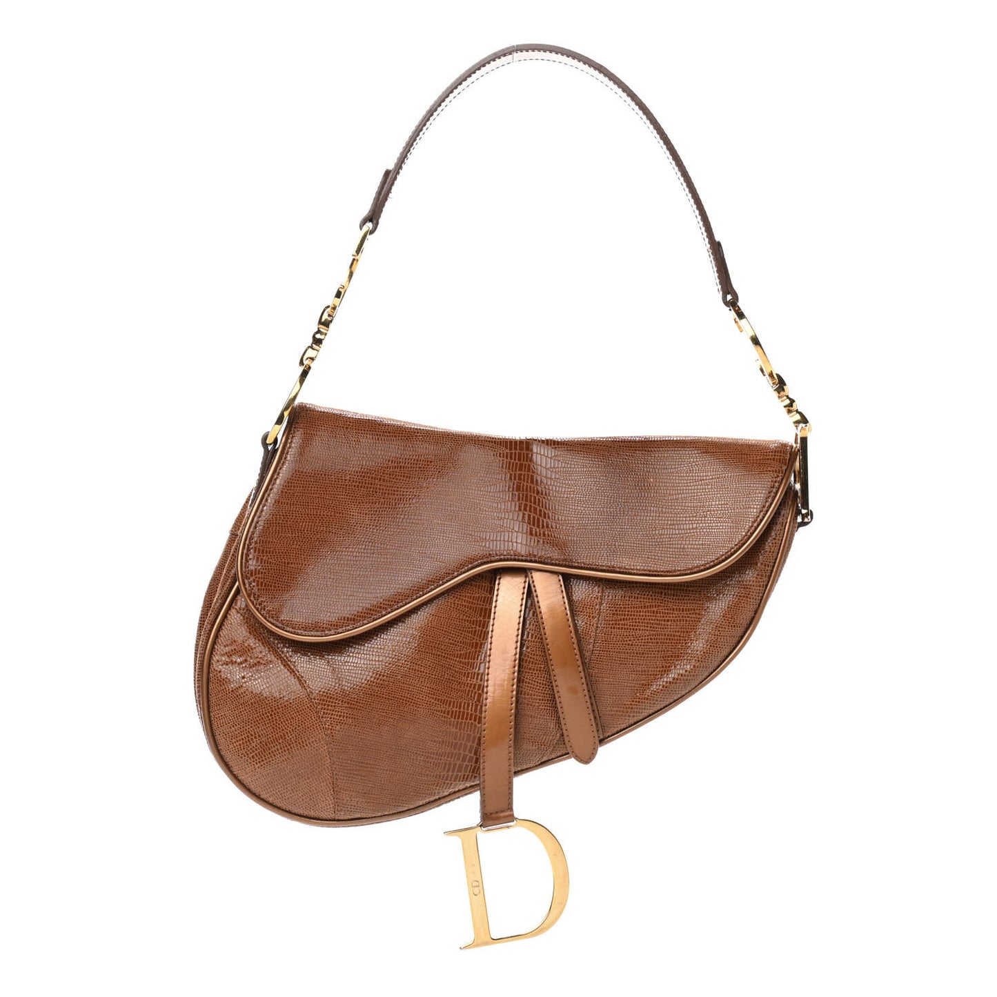 Lizard Saddle Bag Brown