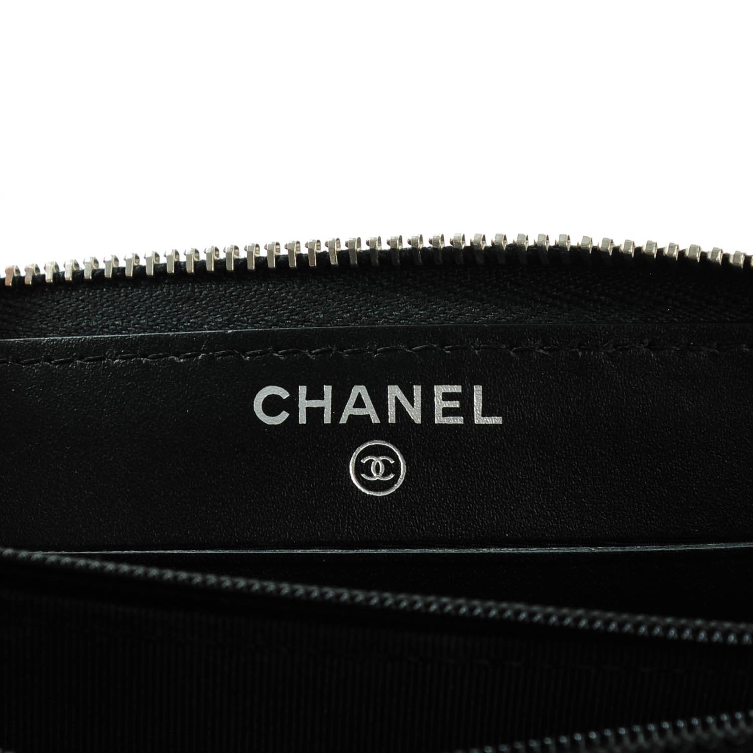 Chanel Caviar Quilted Small Zip Around Wallet Black 6 of 8