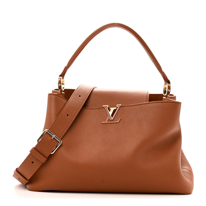Louis Vuitton Smooth Grained Calfskin Capucines GM  Souple Cognac 1 of 9