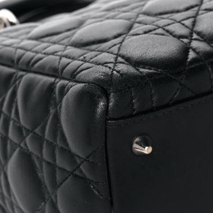 Christian Dior Lambskin Cannage Medium Lady Dior Black 5 of 18