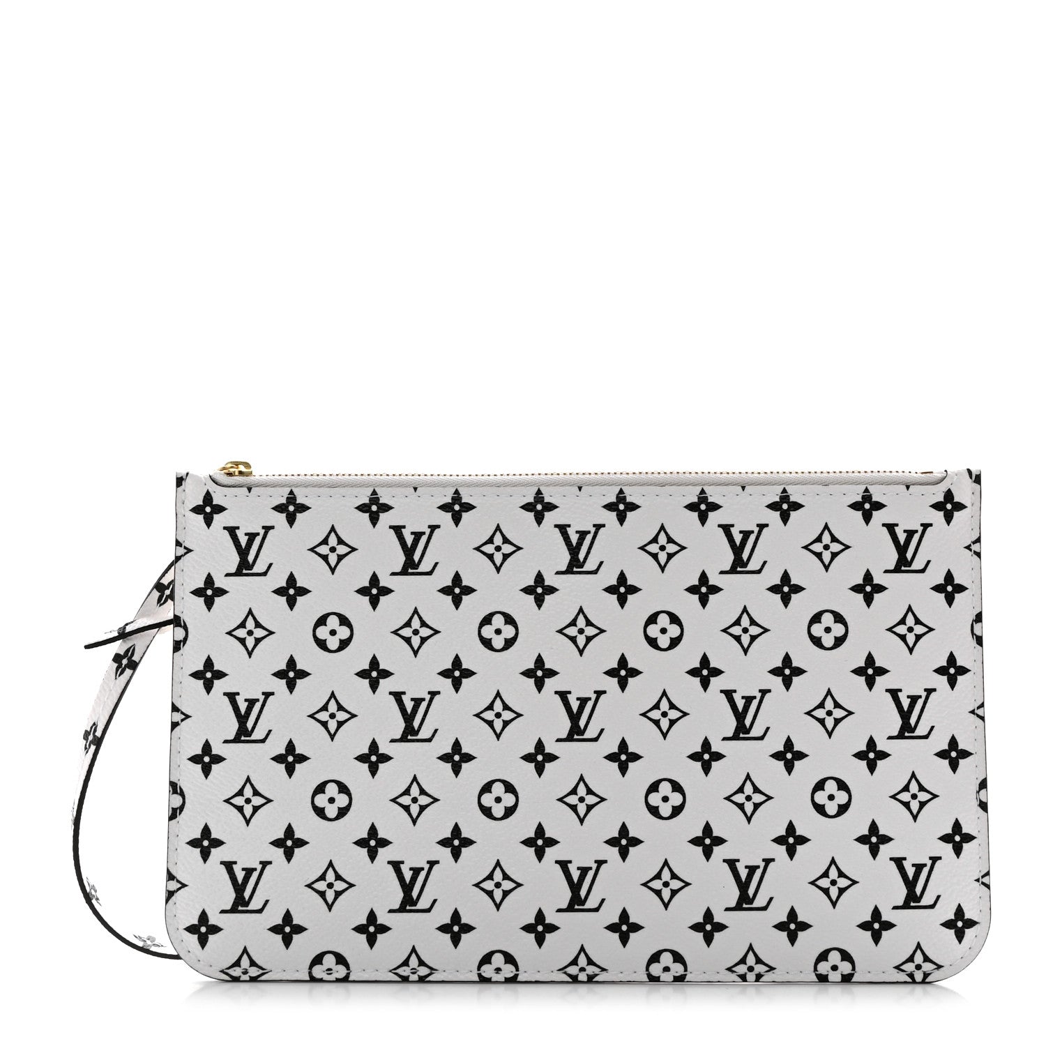 Louis Vuitton Monogram Giant Neverfull MM GM Pochette White 1 of 7