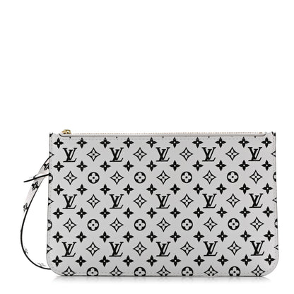 Louis Vuitton Monogram Giant Neverfull MM GM Pochette White 1 of 7
