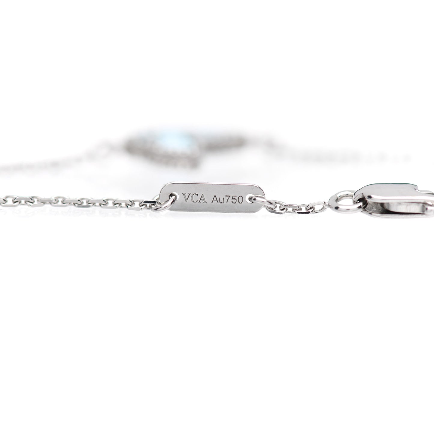 18K White Gold Turquoise Sweet Alhambra Butterfly Bracelet