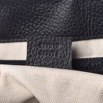 Gucci Calfskin GG Marmont Messenger Bag Black 9 of 10