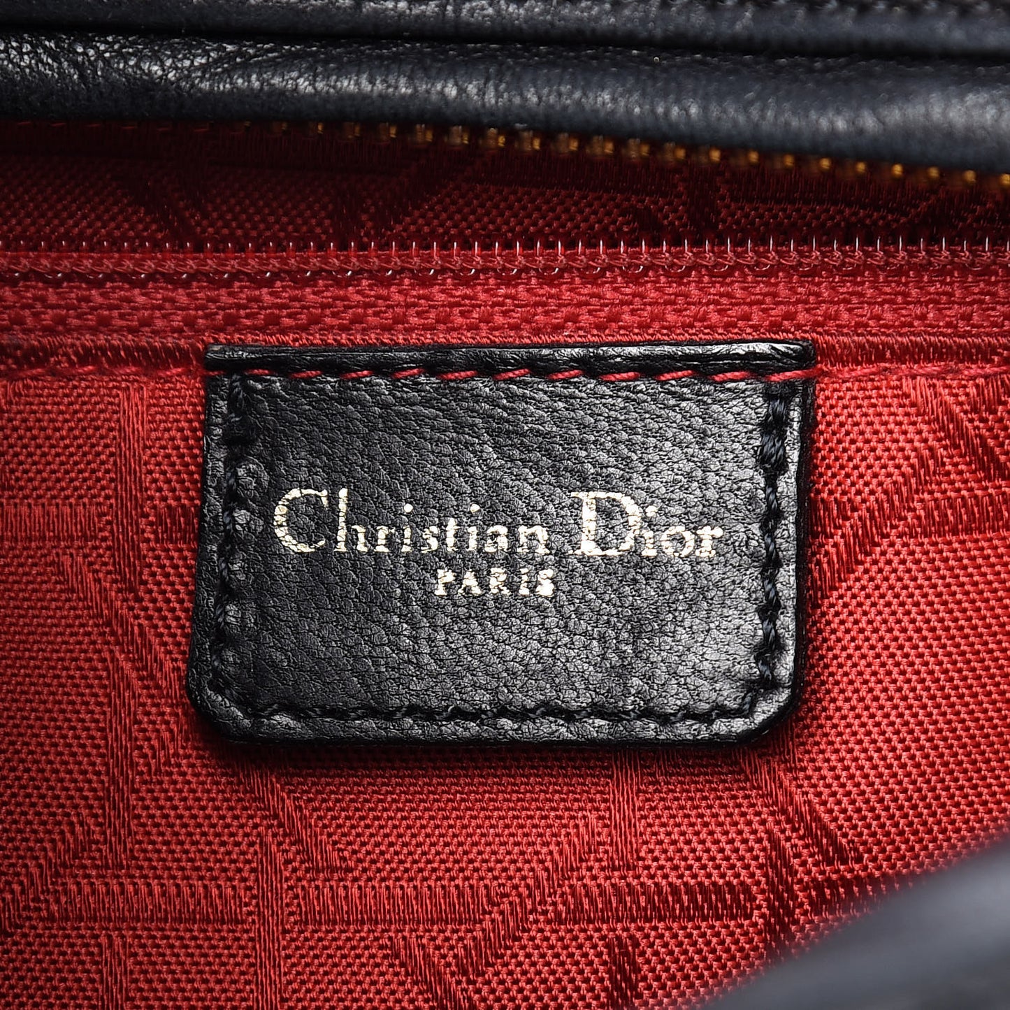 Lambskin Cannage Medium Lady Dior Black