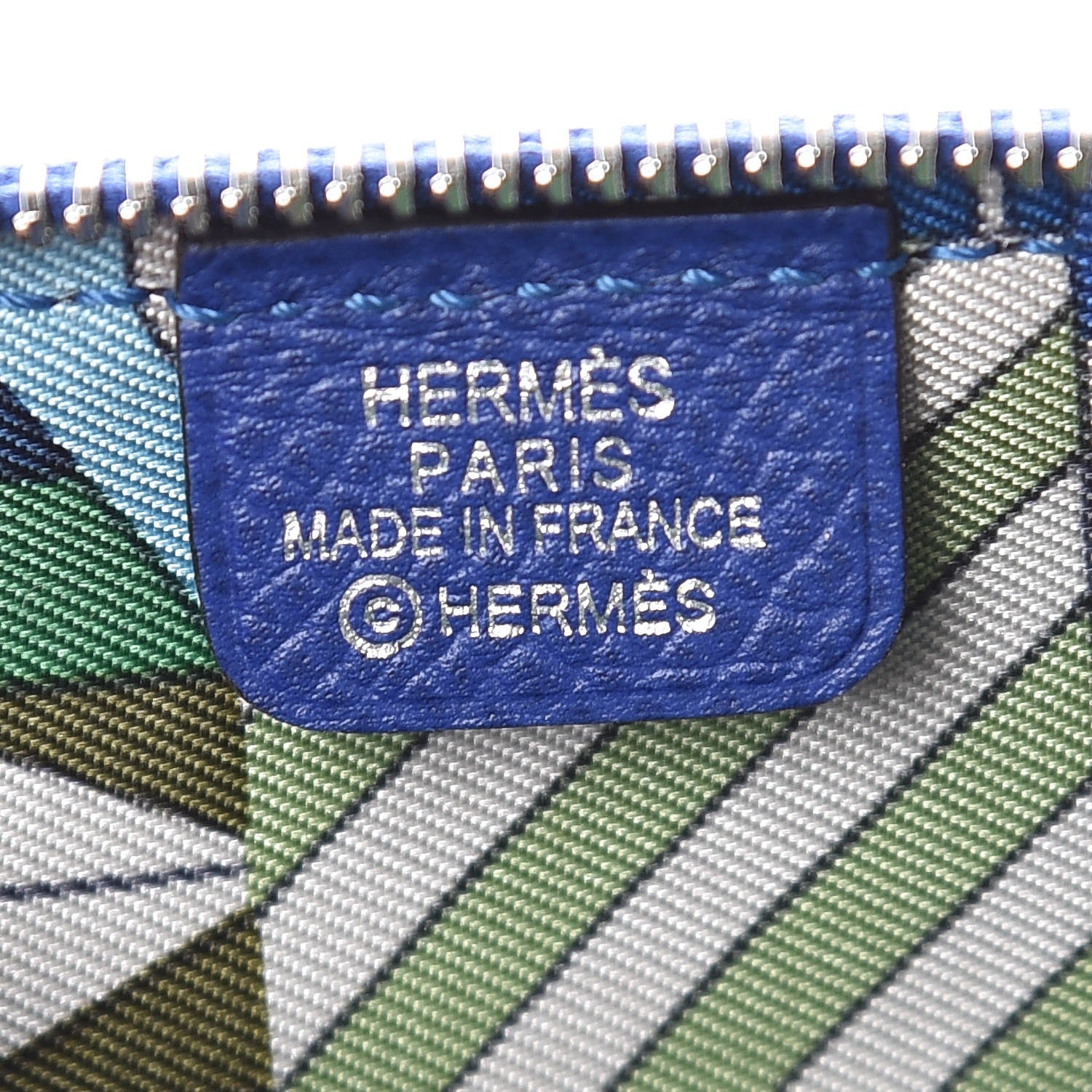 Hermes Epsom Silk'in Coin Purse Bleu Electrique 6 of 8